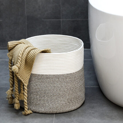 String Woven Laundry Basket